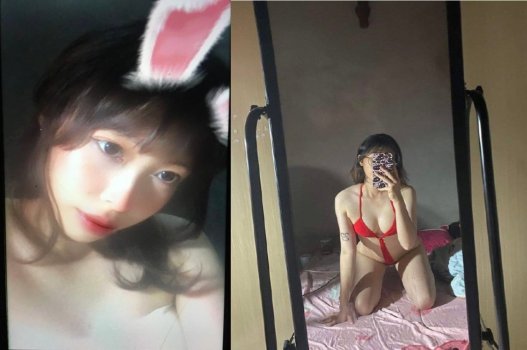 Clip sex em xinh thích mặc đồ lót đỏ sexy