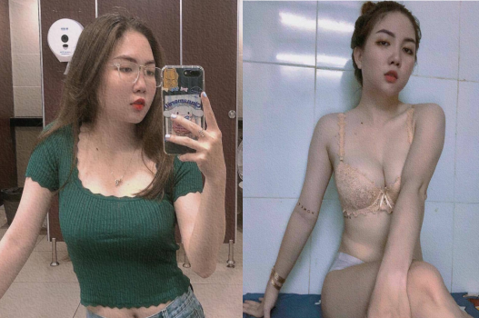 Em gái body múp cùng công ty