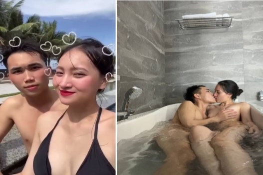 Hạ My đi du lịch bị bạn trai đụ sướng rên rỉ