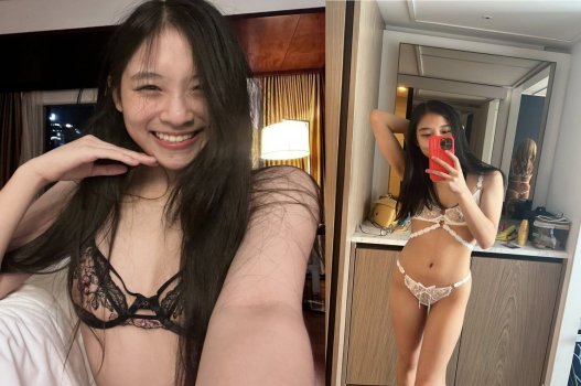 Minh Anh cười rạng ngời khi đạt đỉnh sung sướng
