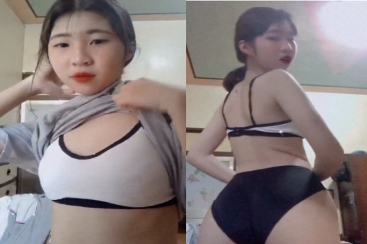Phấn khích rủ bạn cùng lớp cô gái trẻ trung năng động
